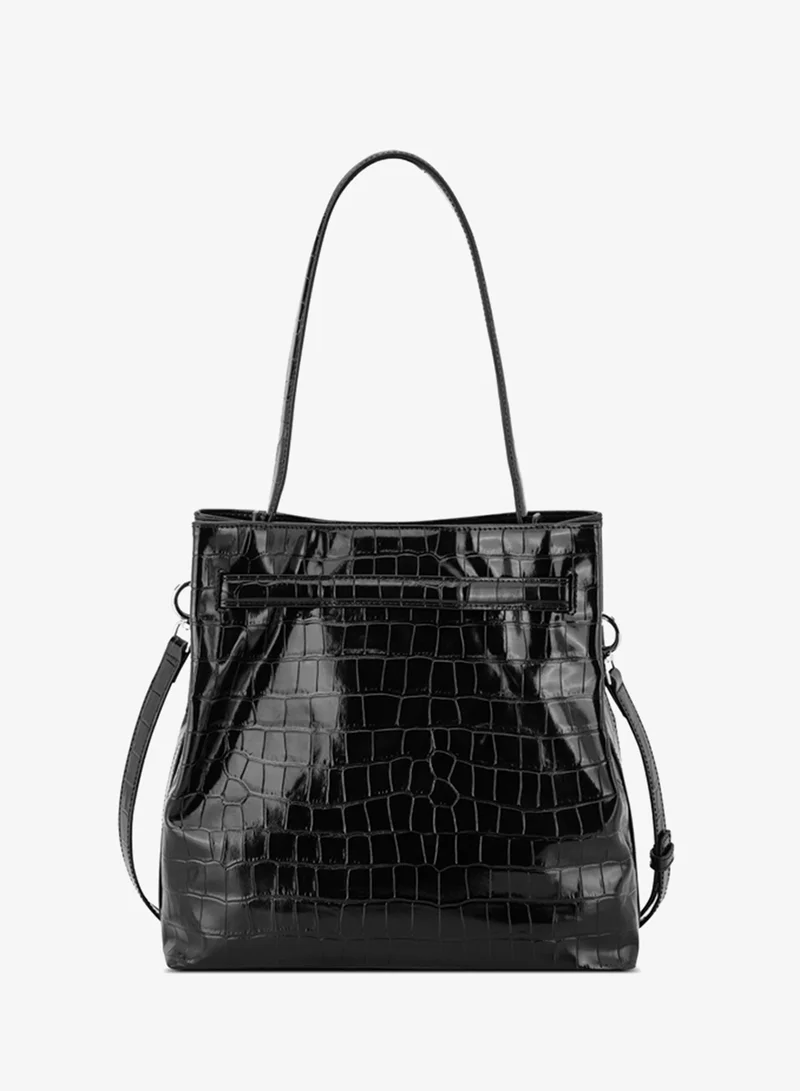 ناين ويست حقيبة هوبو كروس بودي بتصميم دلو هارلي